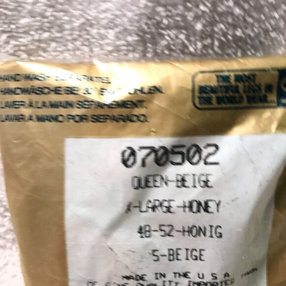 Silkies Control Top Hose Queen Beige X-Large Honey Nylon Spandex Support Legs - Picture 3 of 5